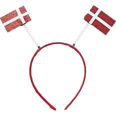 Choise by Heart Dame Hårbøjle med Flag Rød