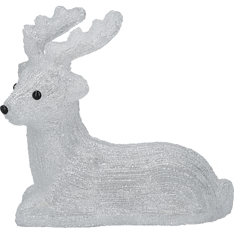 Dådyr med 30 LED-lys 29 cm