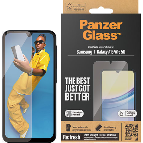 PanzerGlass skærmbeskyttelse Samsung Galaxy A15/A15 5G 1 stk.