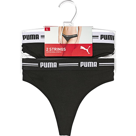PUMA Dame 2-pak stringtrusse str. XS sort