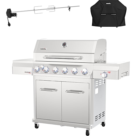 Nexgrill Gourmet Pro Gasgrill 6 Brændere Med Cover Og Rotisseri