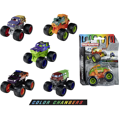 Majorette monstertruck med farveændring 7,5 cm - assorteret