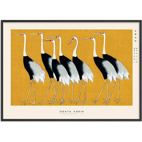 Citatplakat Japanese Red Crown Crane - 50x70 cm 1 stk.