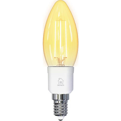 Deltaco Smart Filament Kerte LED-pære E27 Hvid
