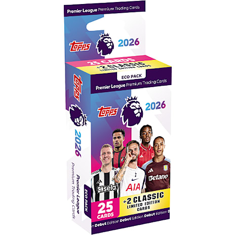 Topps Premier League 2025/26 Eco Pack Fodboldkort