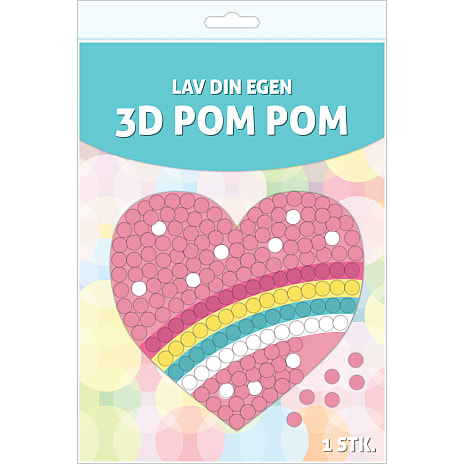 1Conzept Pom Pom 3D hjerte