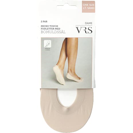 VRS dame 2-pak fodletter str. onesize - sand 1 stk.