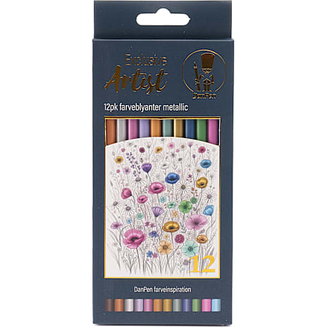 Danpen artist metalic farveblyanter 12-pak 1 stk.