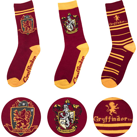 Cinereplicas Harry Potter Gryffindor Strømpesæt 3 Par Børn