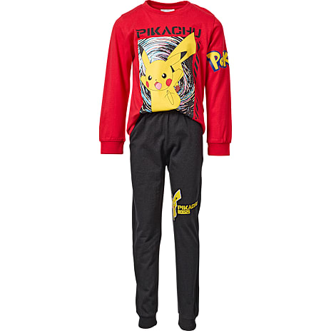 Pokémon Pyjamas Str. 146/152 Rød/Sort