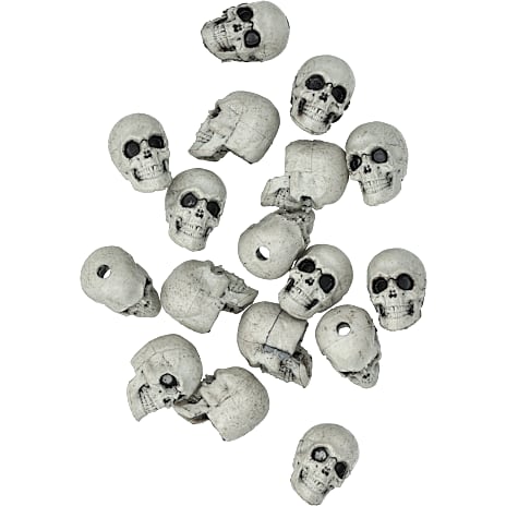 Halloween Kranier 2,5x3 cm 17-pak Hvid
