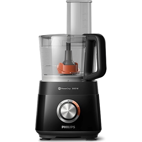 Philips Viva Collection HR7510/10 kompakt foodprocessor - sort 1 stk.