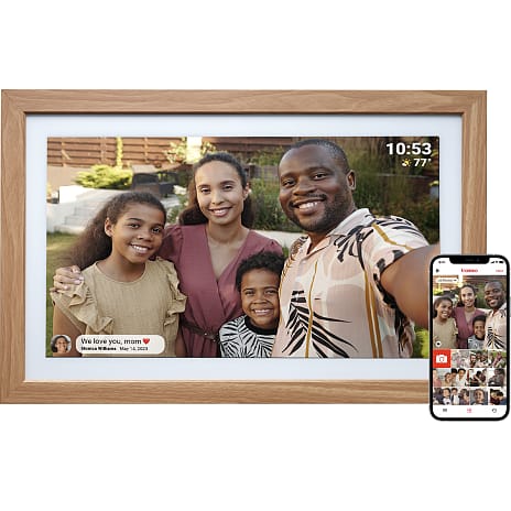 Denver Frameo Digital Wi-Fi Fotoramme 21,5" PFF-2162LW Træ