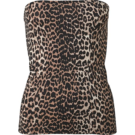 VRS Dame Tube Top Str. S Brun