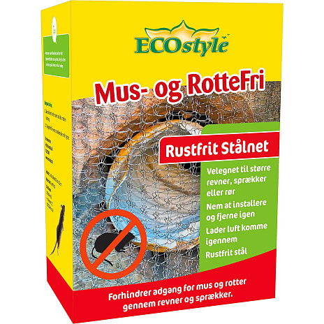 ECOstyle Mus- Og Rottefri Stålnet 60x15 cm