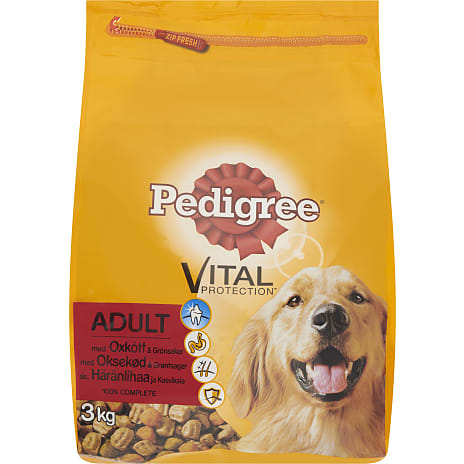 Pedigree Tørfoder Oksekød og Grøntsager