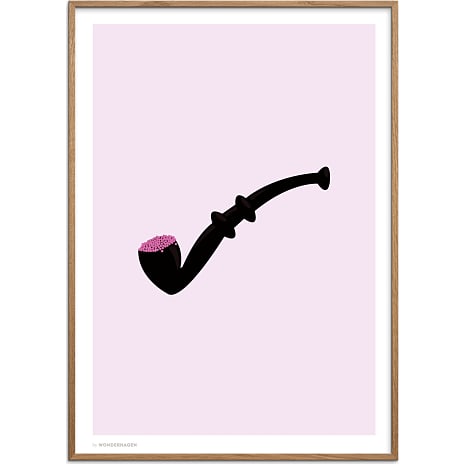 Citatplakat Lakridspiben lyserød - 70x100 cm 1 stk.