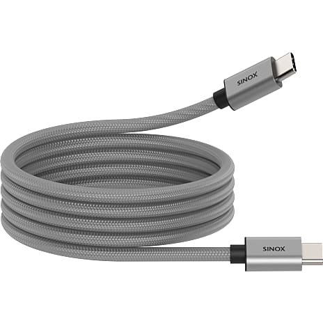 Sinox magnet kabel 1 meter - lys grå 1 stk.