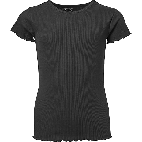 VRS teen rib T-shirt str. 134/140 - sort 1 stk.