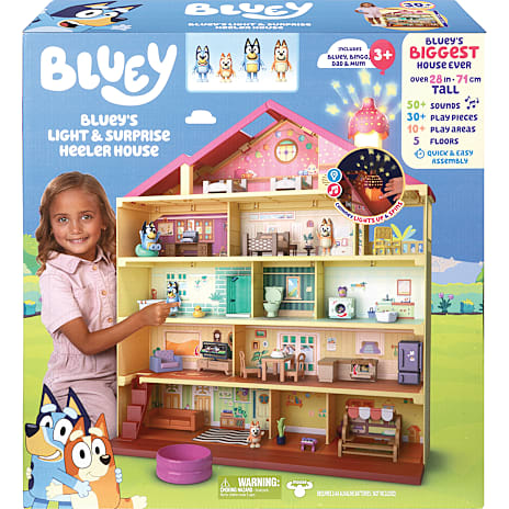 Bluey Light & Surprise Heeler Dukkehus