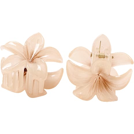 Choise by Heart Dame Blomster Hårklemme Beige