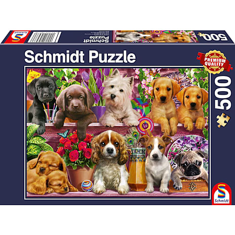 Schmidt Spiele Puzzles Hunde Puslespil 500 Brikker