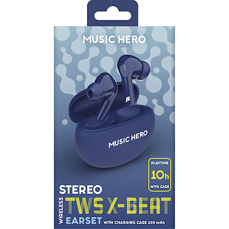 SBS Music Hero in-ear headphones - blå 1 stk.