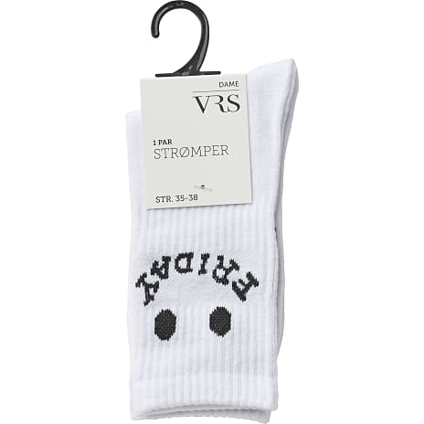 VRS Dame Tennisstrømper Str. 35/38 Hvid