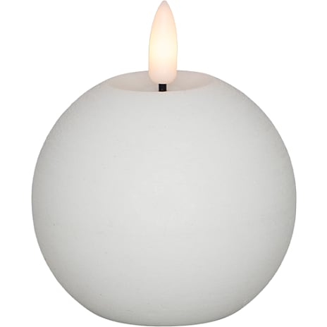 LED lys Real flame kuglelys hvid Ø 7,5 cm