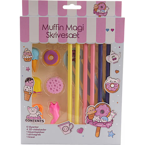 Danpen Skrivesæt 13 Dele Muffin Magi