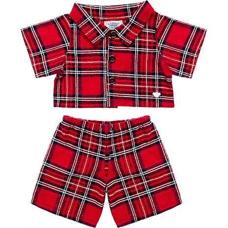 Build-A-Bear Pyjamas, rød plaid