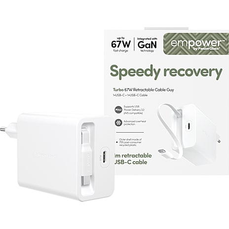 empower by PanzerGlass Turbo 67W Hurtigoplader