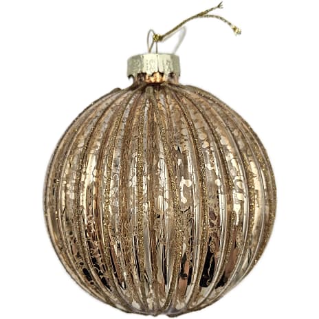 Julefryd Julekugle Antik Klassisk Guld Ø 8 cm Assorteret