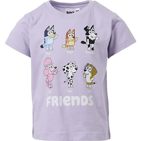 Bluey T-shirt Str. 98/104 Lilla