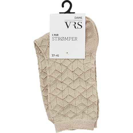 VRS Dame Glimmerstrømper Str. Onesize Beige