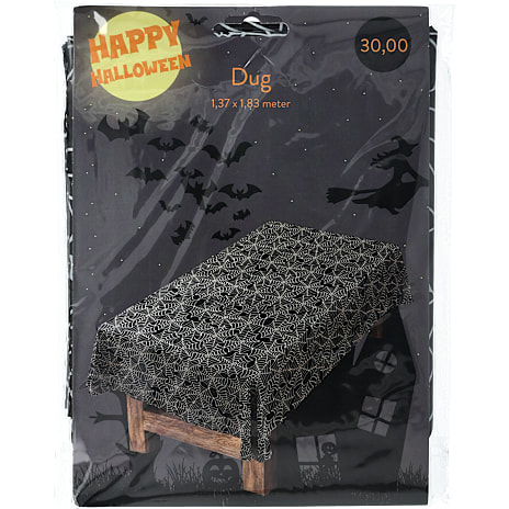 Halloween Plastdug 130 x 180 cm Sort Med Motiver