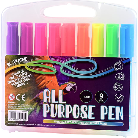 Parrot All Purpose Pen Neon 9-pak