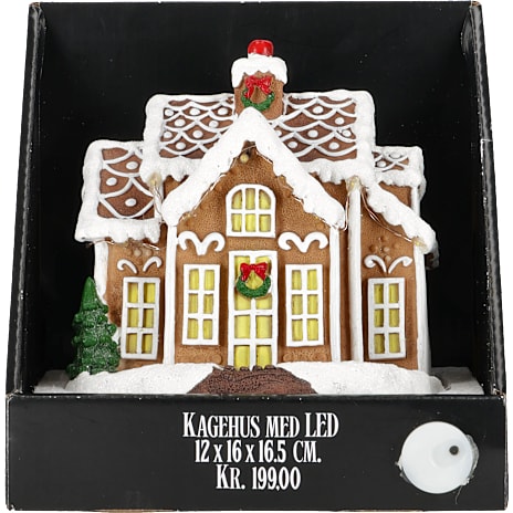 Kagehus med LED-lys