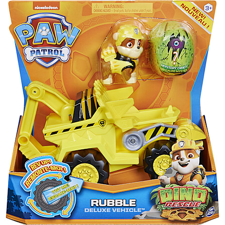 Paw Patrol Dino Deluxe Køretøj Rubble
