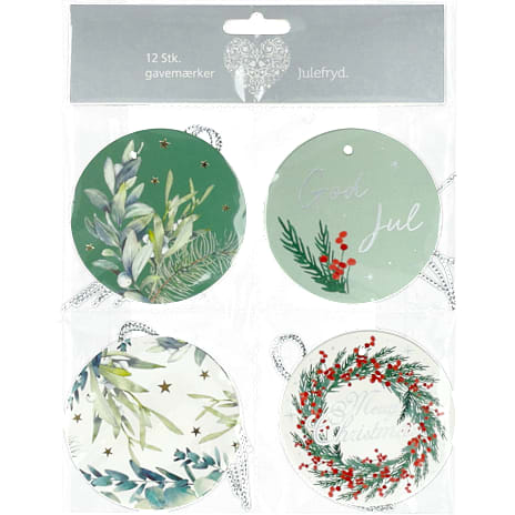 Julefryd Gavemærker med julemotiv assorteret