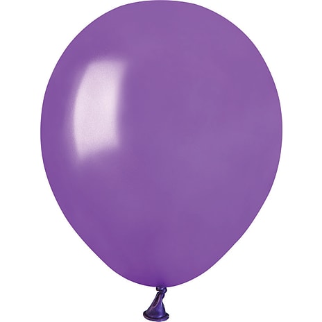 Andre Mærker Latexballoner 13 cm 15-pak - metallic lilla 15 stk.