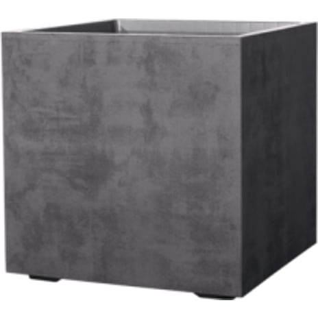 Millennium Firkantet Krukke 49x49x49 cm med Hjul Antracit