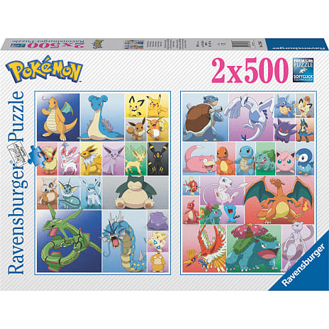 Ravensburger Pokémon Puslespil - 2x500 Brikker