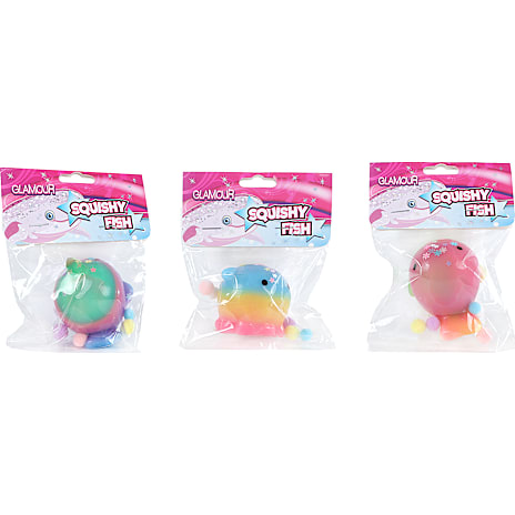 Trend Toys Glamour Squishy Hval 6 cm Assorteret