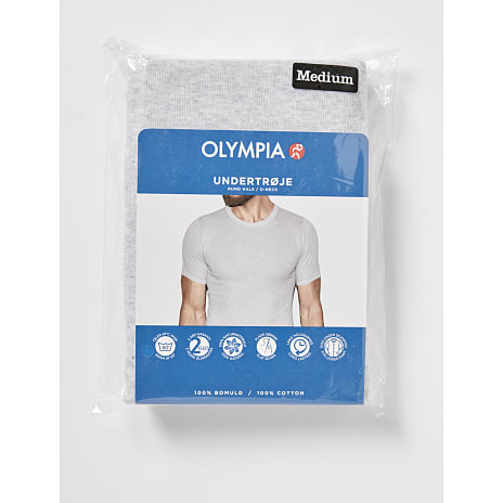 Olympia herre T-shirt rund hals str. XL - grå 1 stk.