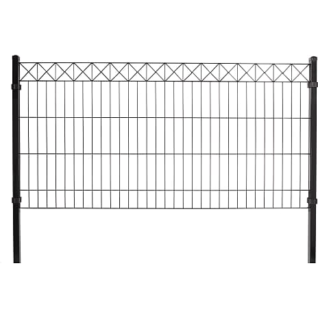 Hortus Panelhegn Med Deko X 780 x 2000 mm Sort