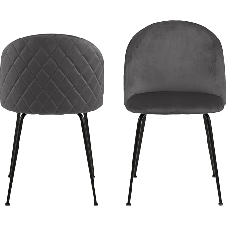AC Design Furniture Louise Spisebordsstol Mørkegrå