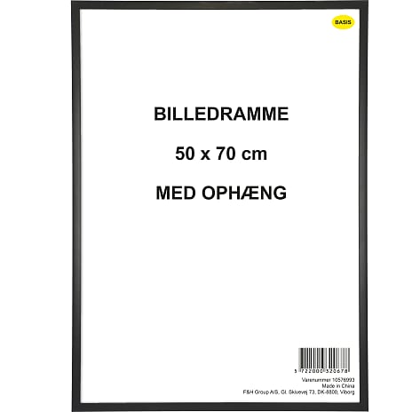 Ramme i sort - 50x70 cm | Køb på føtex.dk!