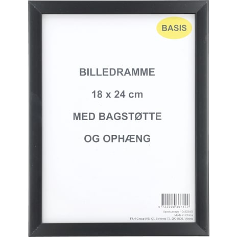 Basis Ramme i sort - 18x24 cm 1 stk.