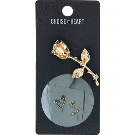 Choise by heart Dame Broche Guldfarvet